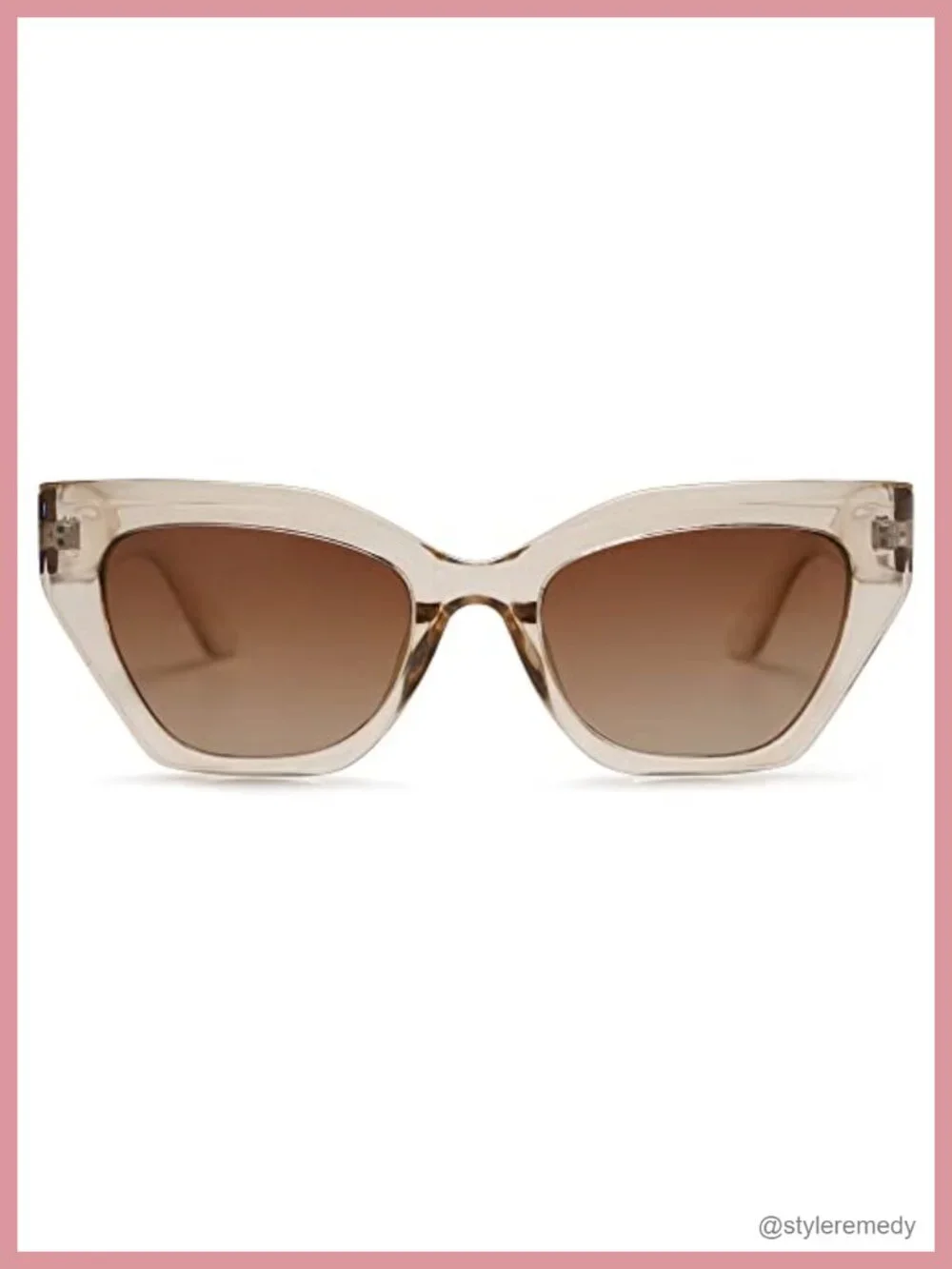 Square Cat Eye Polarized Sunglasses UV400 Protection Retro Shades
